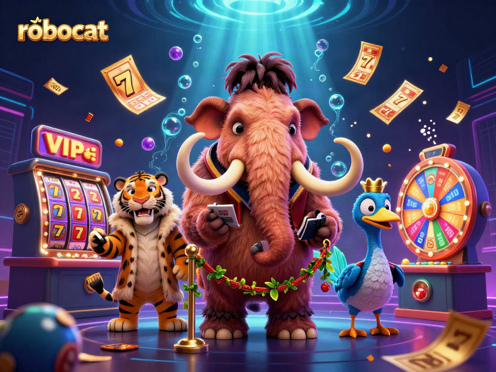 Robocat offers vibrant casino experiences with engaging slot elements and dynamic characters in 3D.